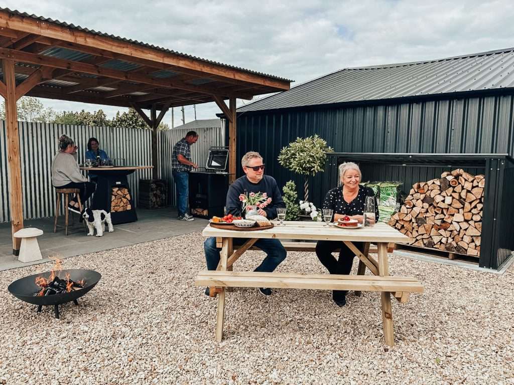 storing logs for wood burners