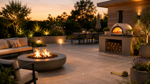 How to choose the right size fire pit or pizza oven for a patio